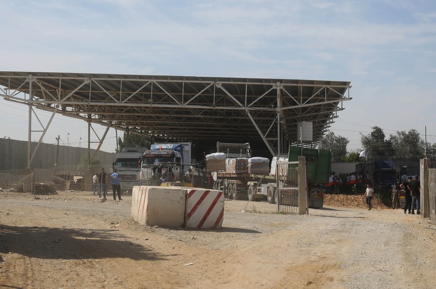 FOCUS | 20 Trucks With Humanitarian Aid Enter Gaza Through Rafah ...