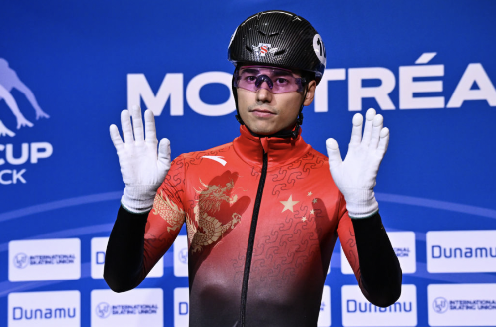 China's Liu Shaoang wins men's 500m at ISU Short Track Speed Skating ...