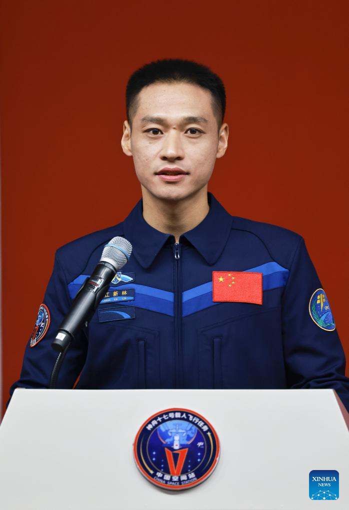 Astronauts Of China's Shenzhou-17 Mission Meet Press-Xinhua