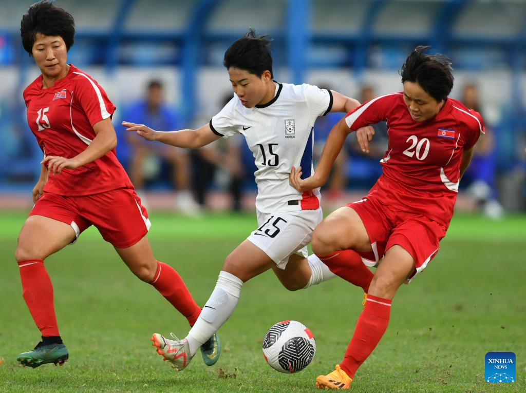 Highlights of AFC Women's Olympic Qualification Tournament 2024Xinhua