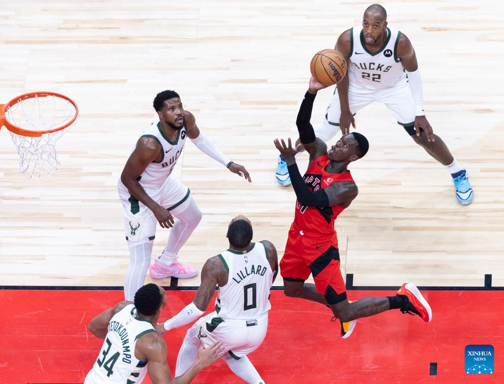 Raptors Blowout Bucks To Snap Three-game Losing Skid-Xinhua