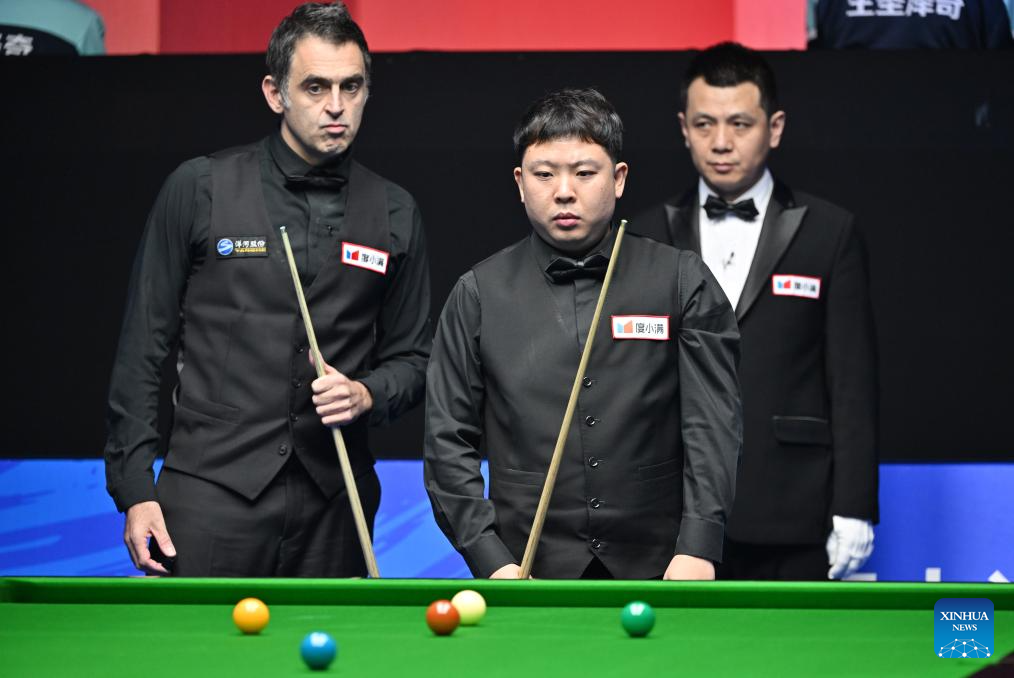 Highlights of World Snooker International Championship 2023Xinhua