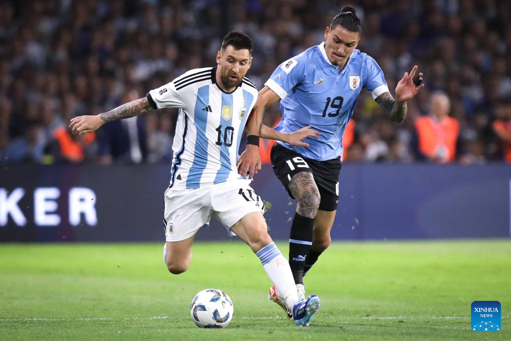 Araujo, Nunez on target as Uruguay beat Argentina-Xinhua