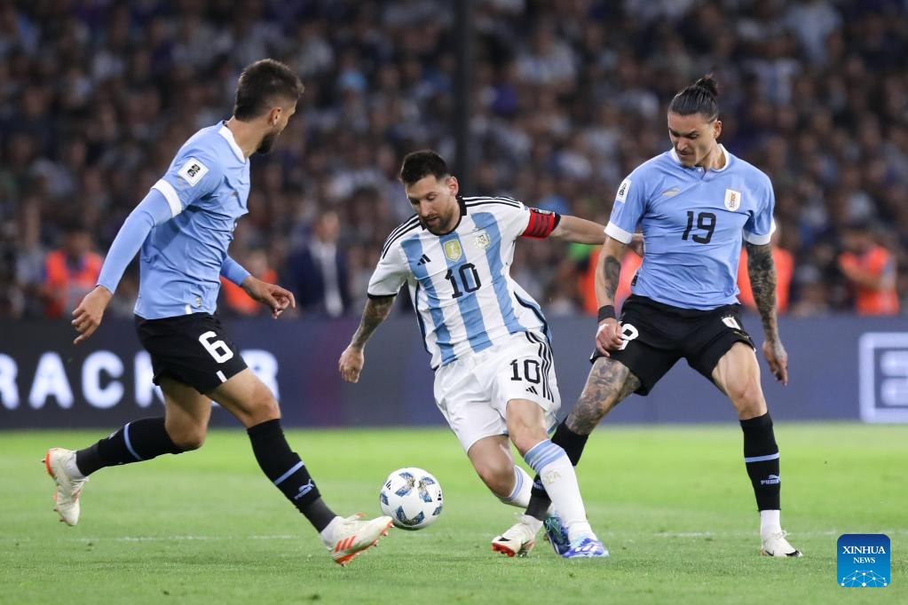 Araujo, Nunez on target as Uruguay beat Argentina-Xinhua