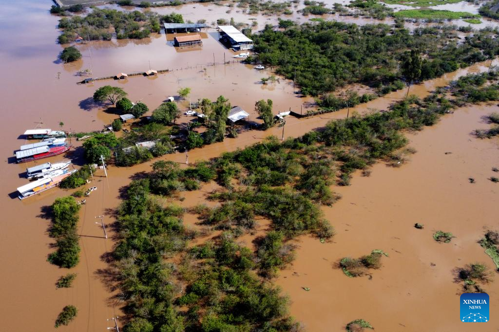 Flood hits Canoas, Brazil-Xinhua