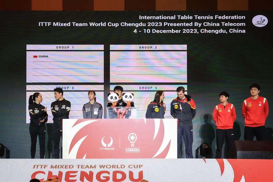 Draw made for inaugural ITTF Mixed Team World CupXinhua