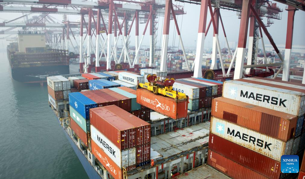 E China's Qingdao Port Handles Over 30 Million TEU Containers In 2023 ...