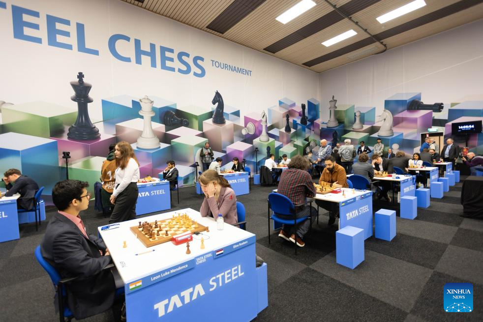Highlights of Tata Steel Chess Tournament 2024Xinhua