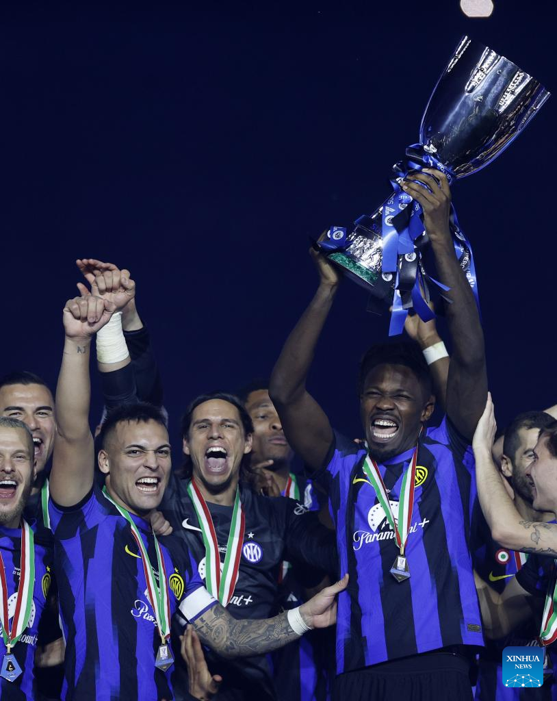 Heroic Martinez leads Inter to third consecutive Super Cup title - CGTN