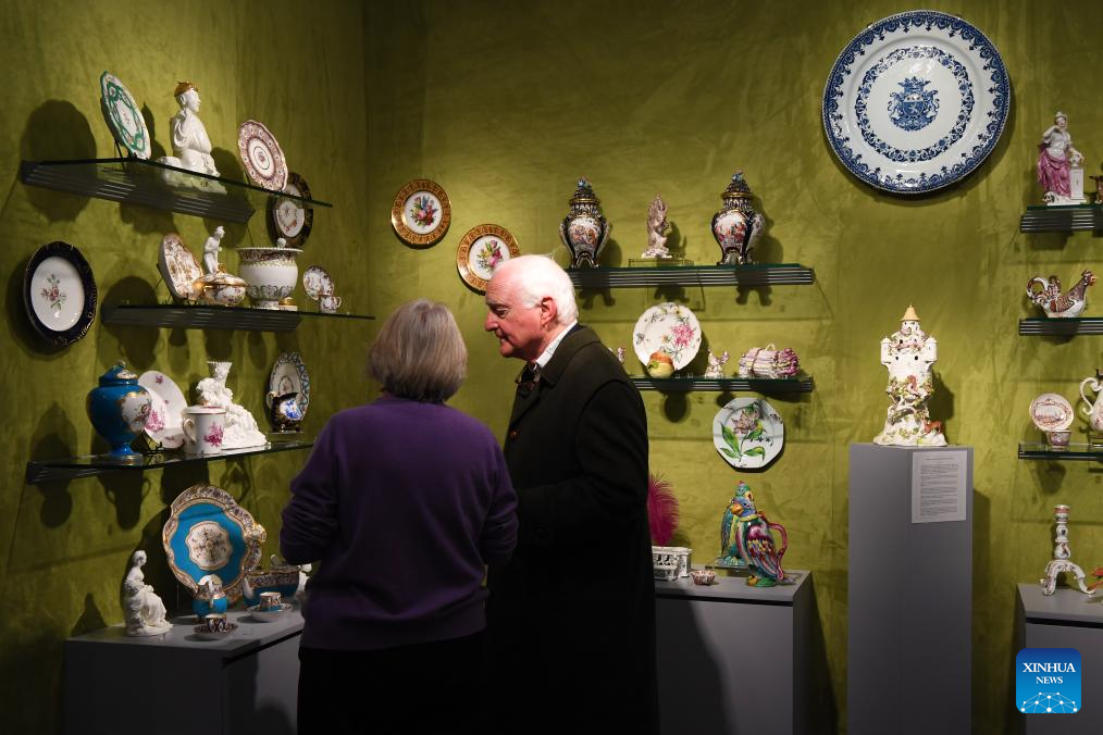 People visit 70th Winter Show at Park Avenue Armory in New York Xinhua