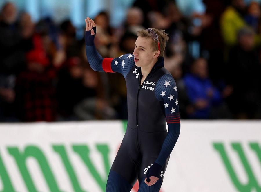 Stolz grabs fourth gold in speed skating World Cup Quebec leg-Xinhua