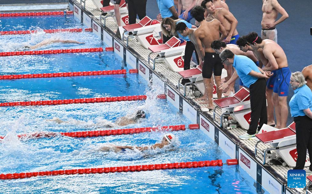 China secures back-to-back relay win at swimming worlds-Xinhua