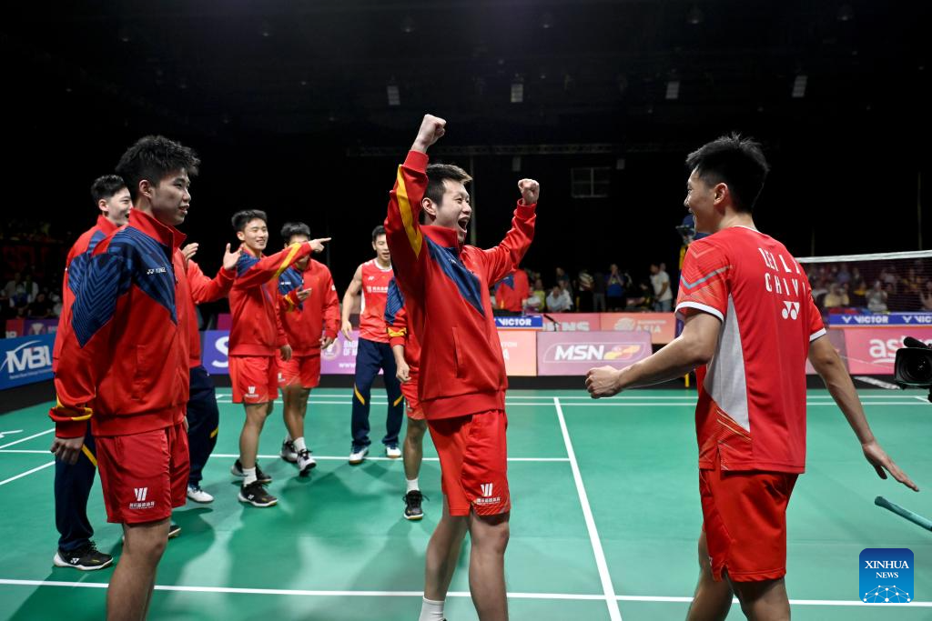 Chinese men's team claims 2024 Badminton Asia Team Championships title ...