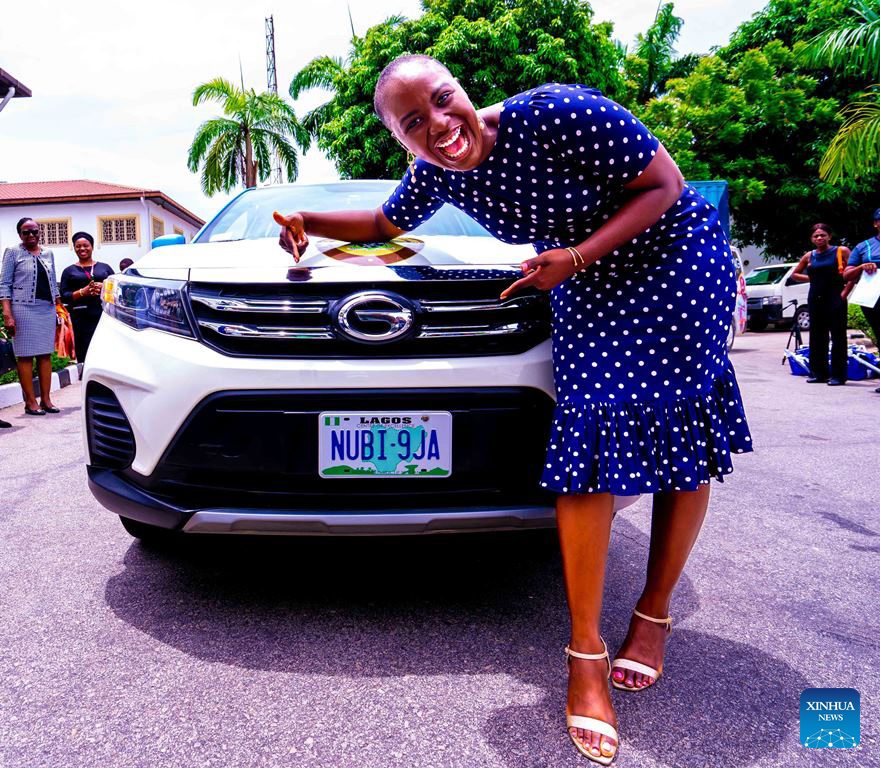 Feature: Nigerian solo driver receives grand welcome after 68-day ...