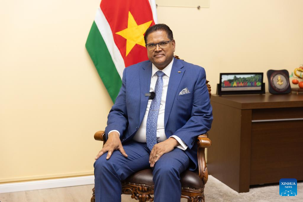 Interview: Vast potential for cooperation between Suriname, China, says Surinamese president