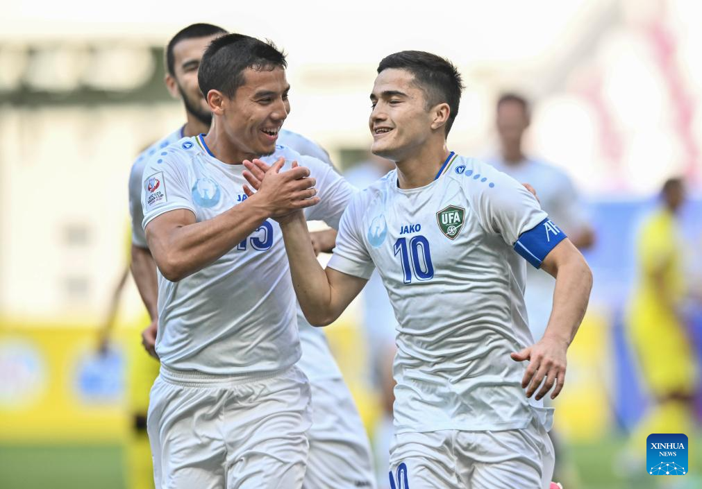 2024年卡塔尔U23亚洲杯：乌兹别克斯坦对阵马来西亚 – 新华社