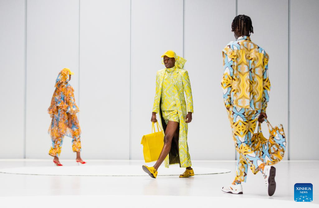Models present creations during South African Fashion Week in ...