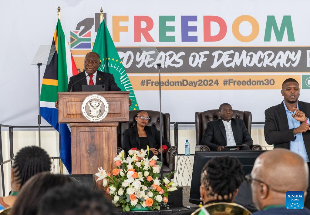 Freedom Day Commemorated In Pretoria South Africa Xinhua Freedom Day Commemorated In Pretoria South Africa Xinhua