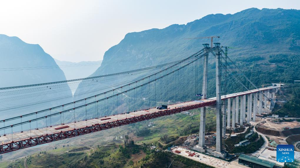 Zangke River bridge completes closure in Guizhou, SW China-Xinhua