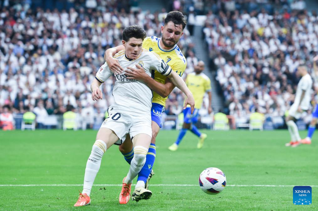 Real Madrid gana La Liga tras vencer al Cádiz-Xinhua