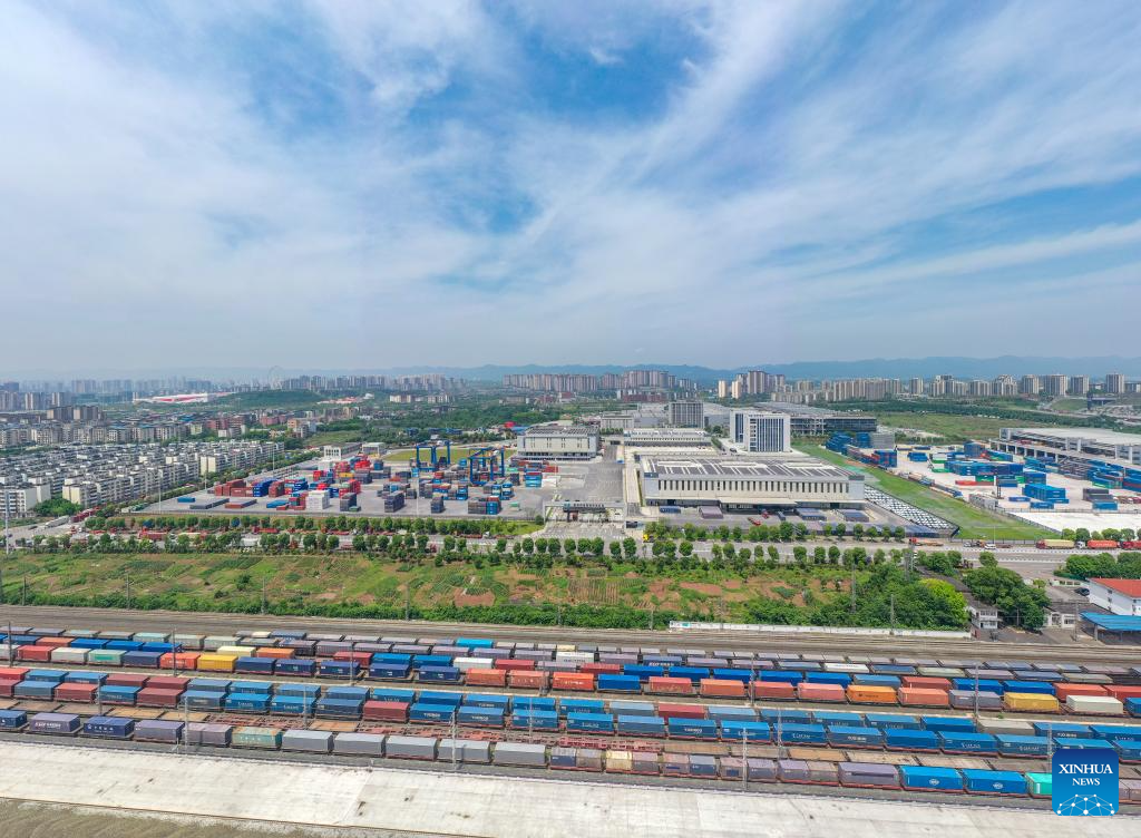 A glimpse of Chongqing International Logistics Hub Park-Xinhua