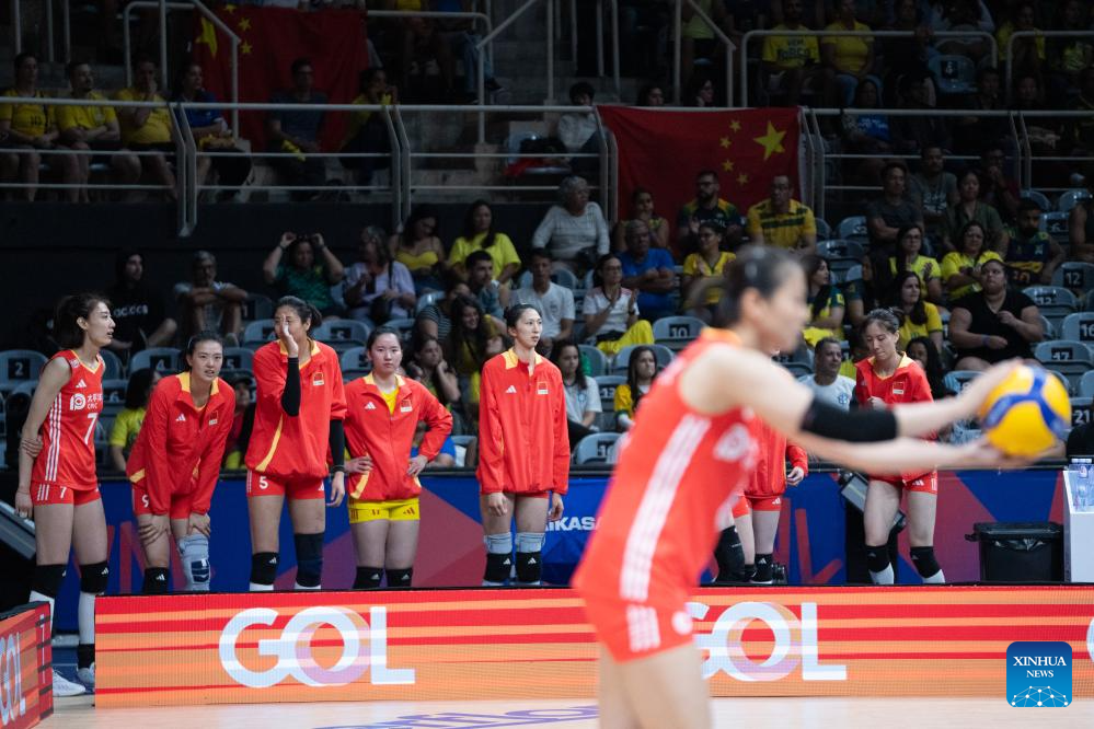 Partido del Grupo 2 de la Liga de Naciones de Voleibol FIVB Femenino-Xinhua