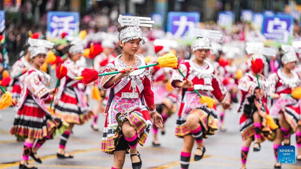 In pics: ethnic costumes parade in Guiyang, SW China-Xinhua