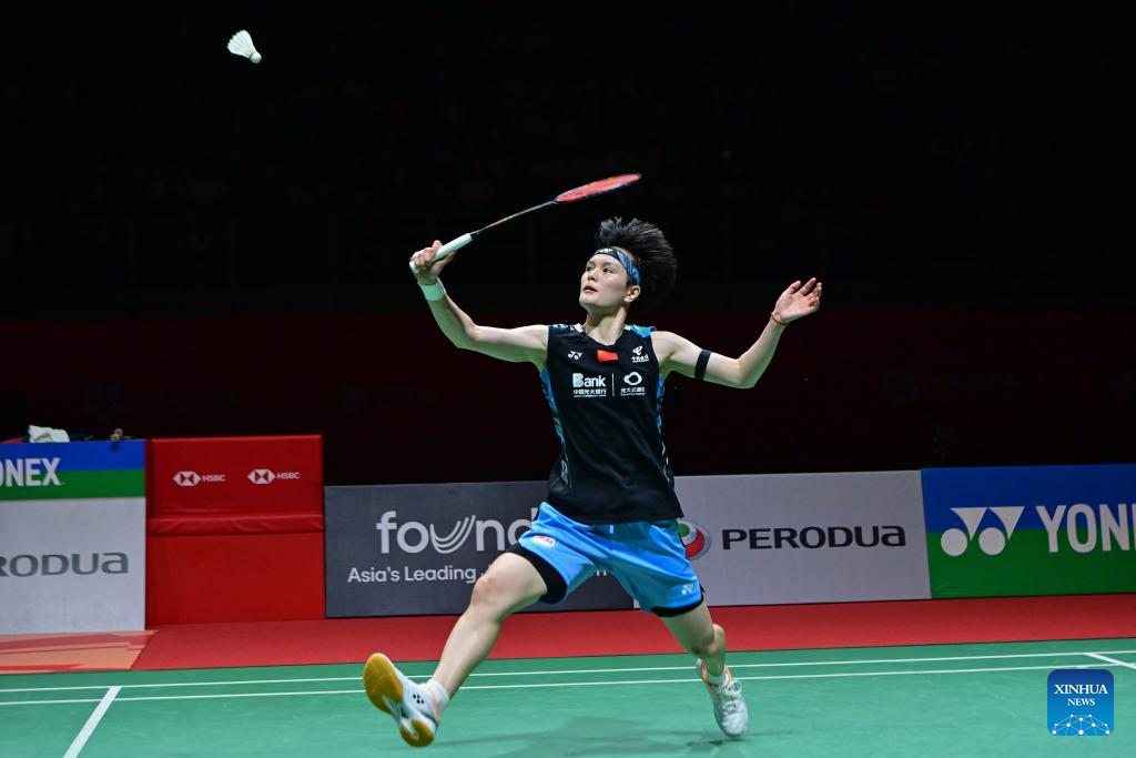 中国羽毛球运动员王蔷夺得马来西亚大师赛女子单打冠军-新华社