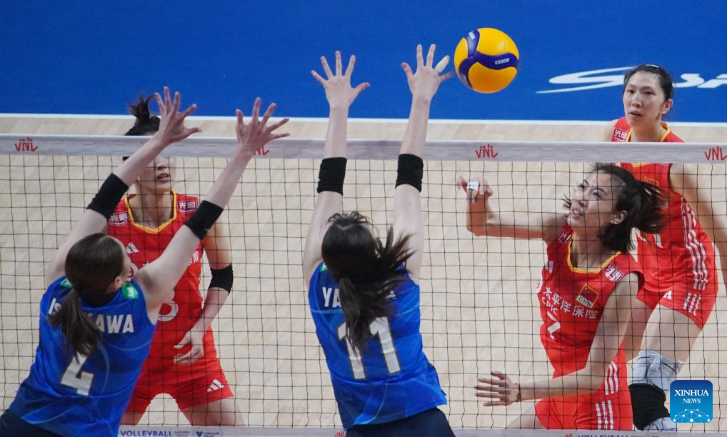 Partidos preliminares de la Liga de Naciones de Voleibol Femenino 2024 en Macao-Xinhua