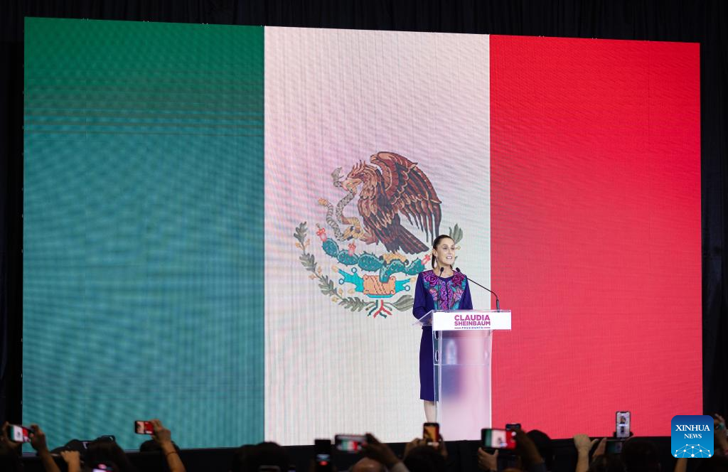 Claudia Sheinbaum Declares Victory In Mexico's Presidential Election-Xinhua