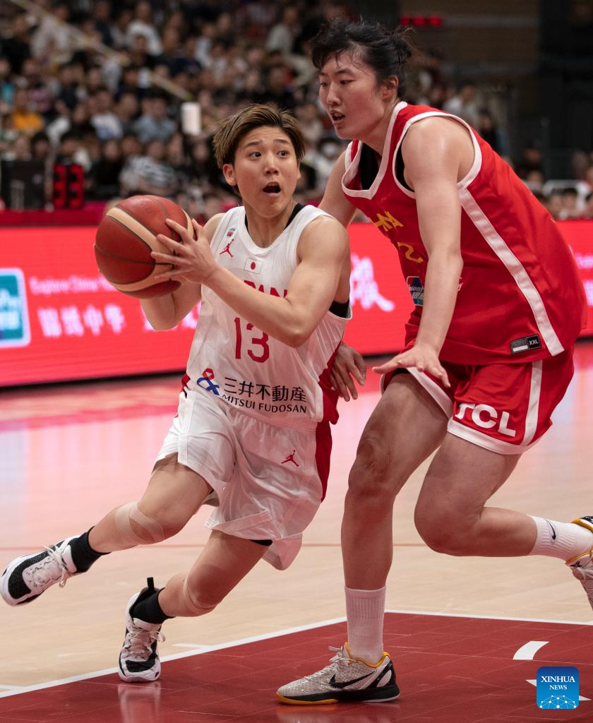 写真で：女子バスケットボールプレオリンピックトレーニングシリーズ親善試合：中国対中国日本-新華社
