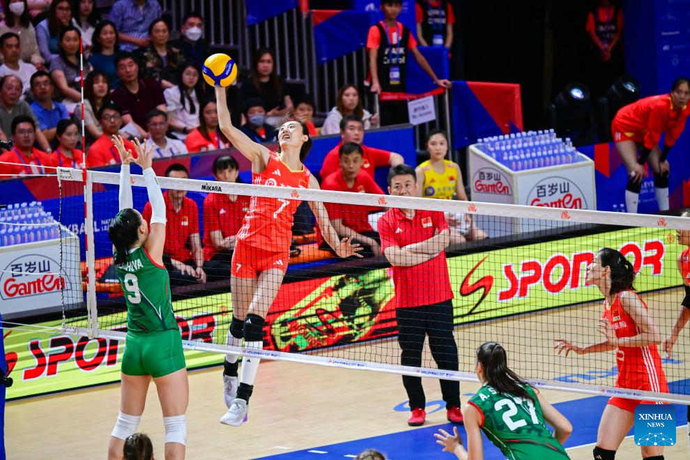 China Sweeps Bulgaria in Women's Volleyball Nations League