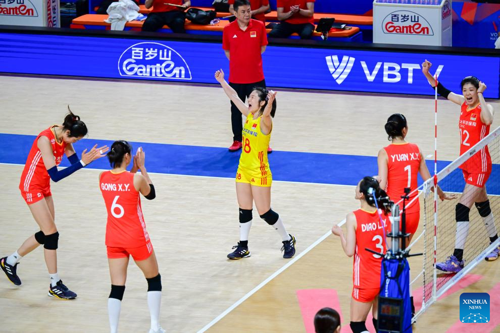 China Sweeps Bulgaria in Women's Volleyball Nations League