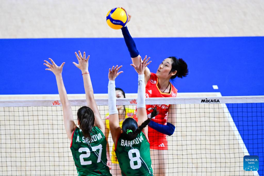 China Sweeps Bulgaria in Women's Volleyball Nations League