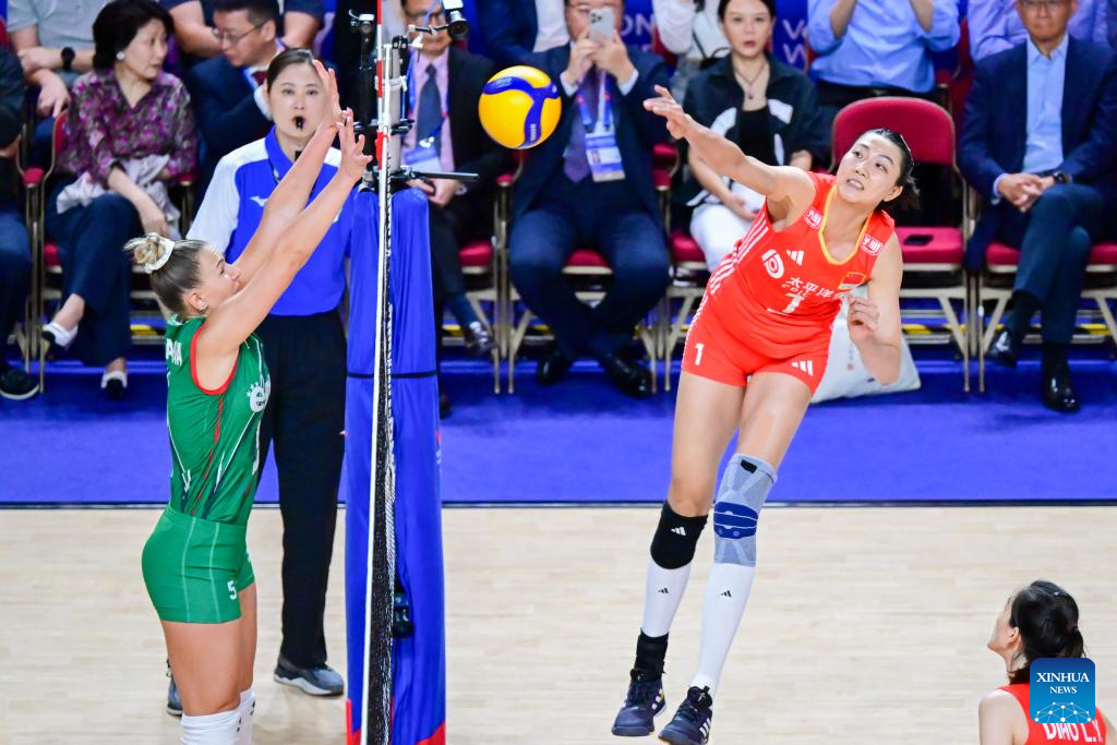 China Sweeps Bulgaria in Women's Volleyball Nations League