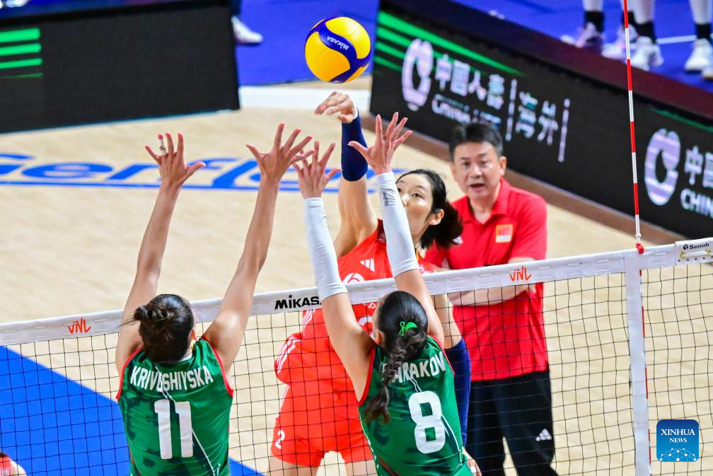 China Sweeps Bulgaria in Women's Volleyball Nations League