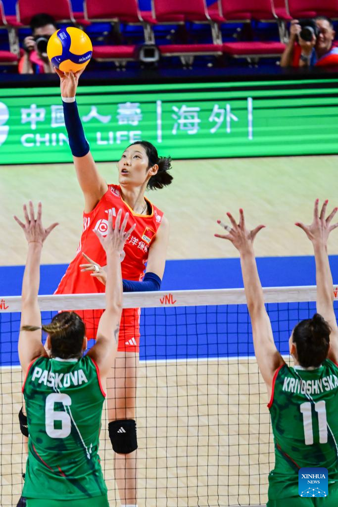 China Sweeps Bulgaria in Women's Volleyball Nations League