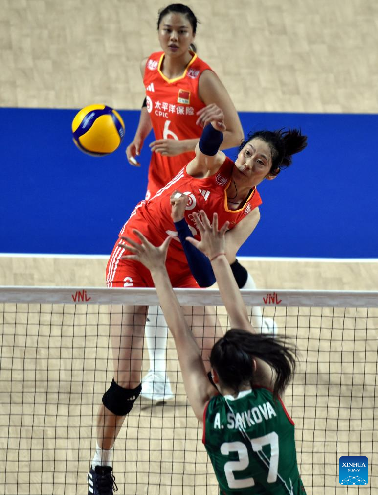 China Sweeps Bulgaria in Women's Volleyball Nations League