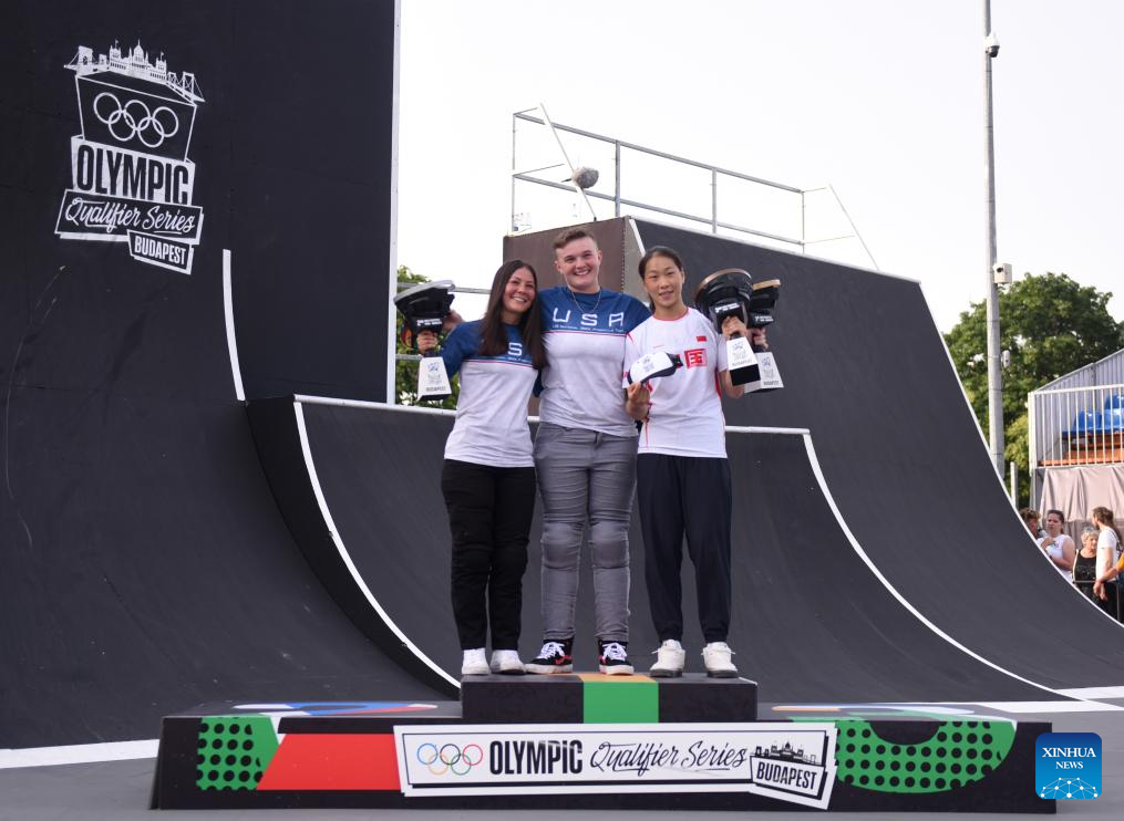 Cycling BMX Freestyle Women’s Park Final at the Olympic Qualification Series Budapest-Xinhua