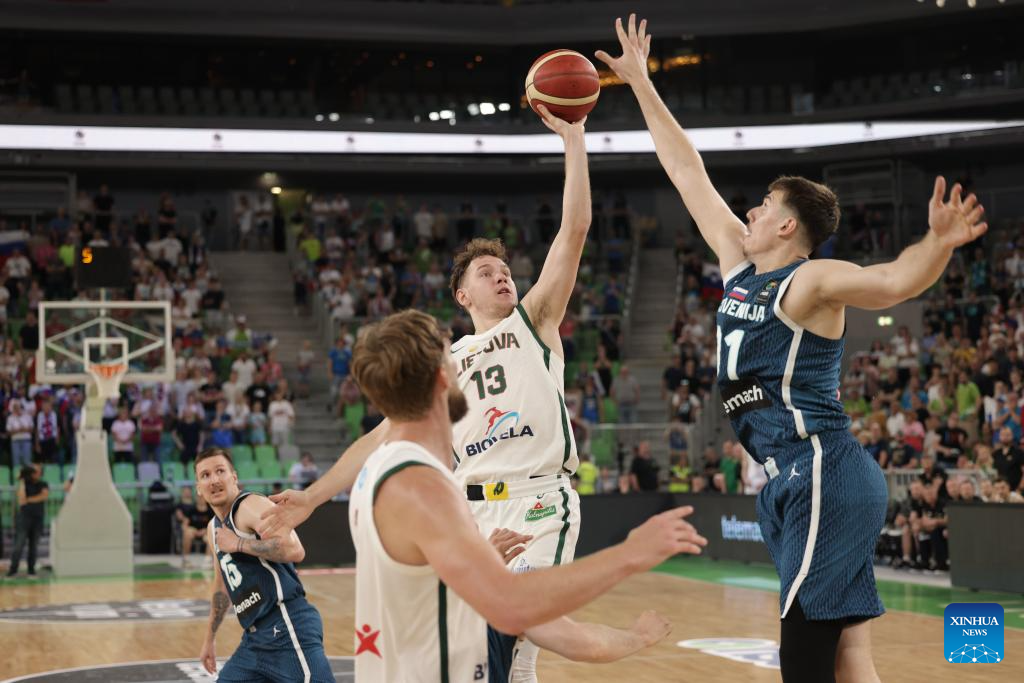 Basketball friendly match ahead of qualification tournament for Olympic Games: Slovenia vs. Lithuania