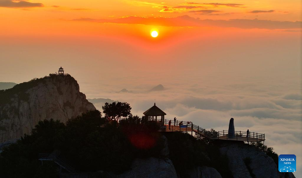 Landscape of Wuyuezhai National Forest Park, Shijiazhuang, Hebei