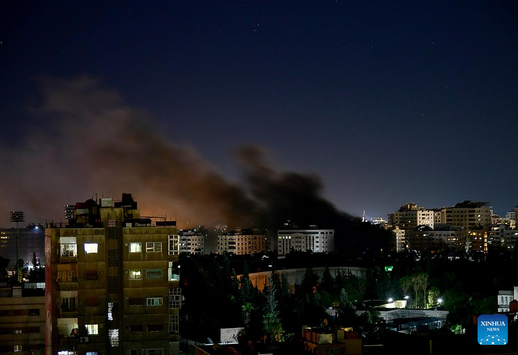 Israeli attack targets sites in Syrian capital -- report-Xinhua