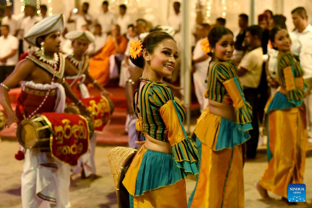 Kataragama Perahera celebrated in Katharagama, Sri Lanka-Xinhua