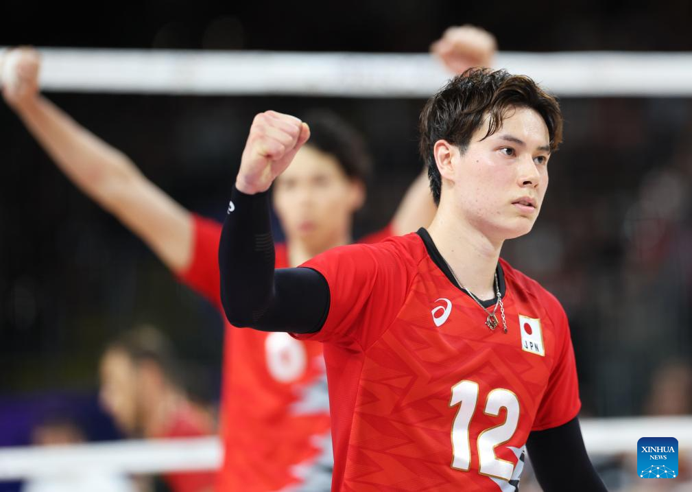 Paris Olympics men's preliminary round volleyball match: Germany vs. Japan-Xinhua