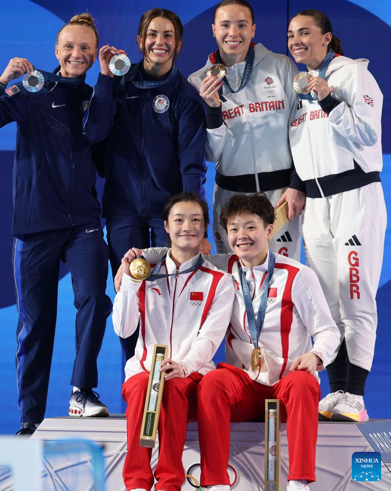 Olympics | Chinese Divers Chen Yiwen and Chang Yani Win Women's Synchro 3m Springboard (Updated2)