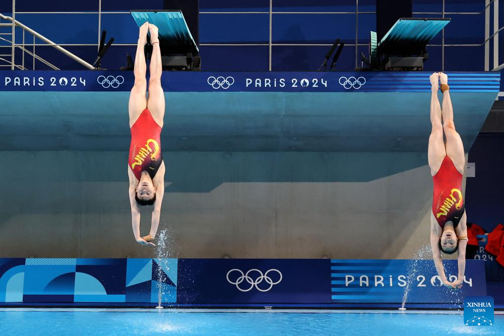 Olympics | Chinese Divers Chen Yiwen and Chang Yani Win Women's Synchro 3m Springboard (Updated2)