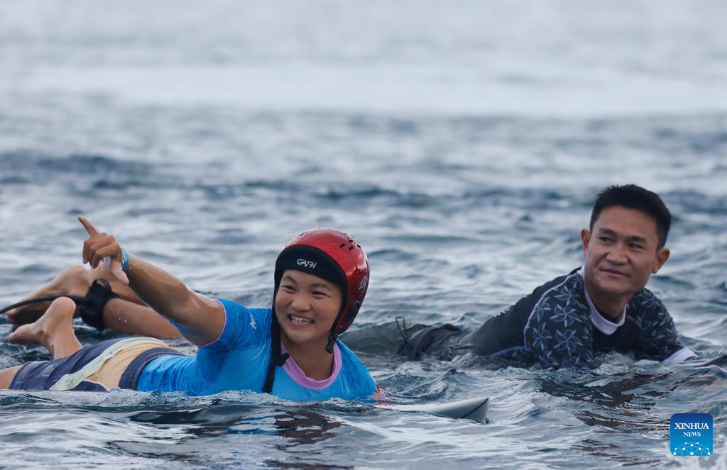 Olympics | Chinese Teenager Yang Puts on Brave Debut as Olympic Surfing Action Commences in Tahiti