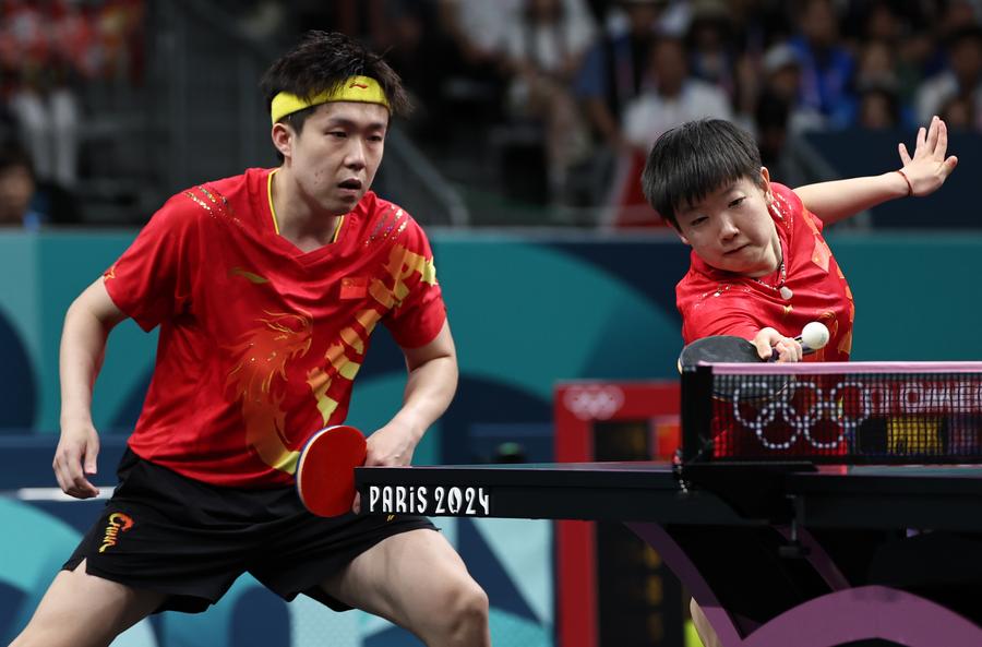 Olympics | China's Wang/Sun win table tennis mixed doubles gold at ...