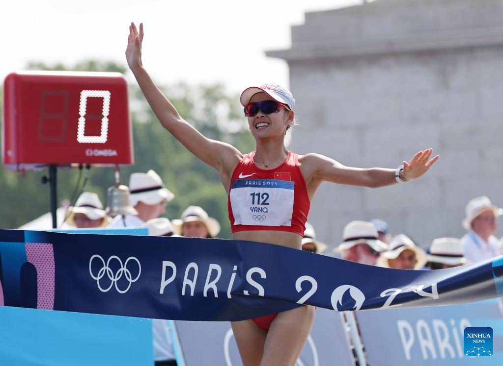 Olympics | China's Yang Wins Women's 20km Race Walk Gold at Paris 2024 with Huge Advantage (Updated)