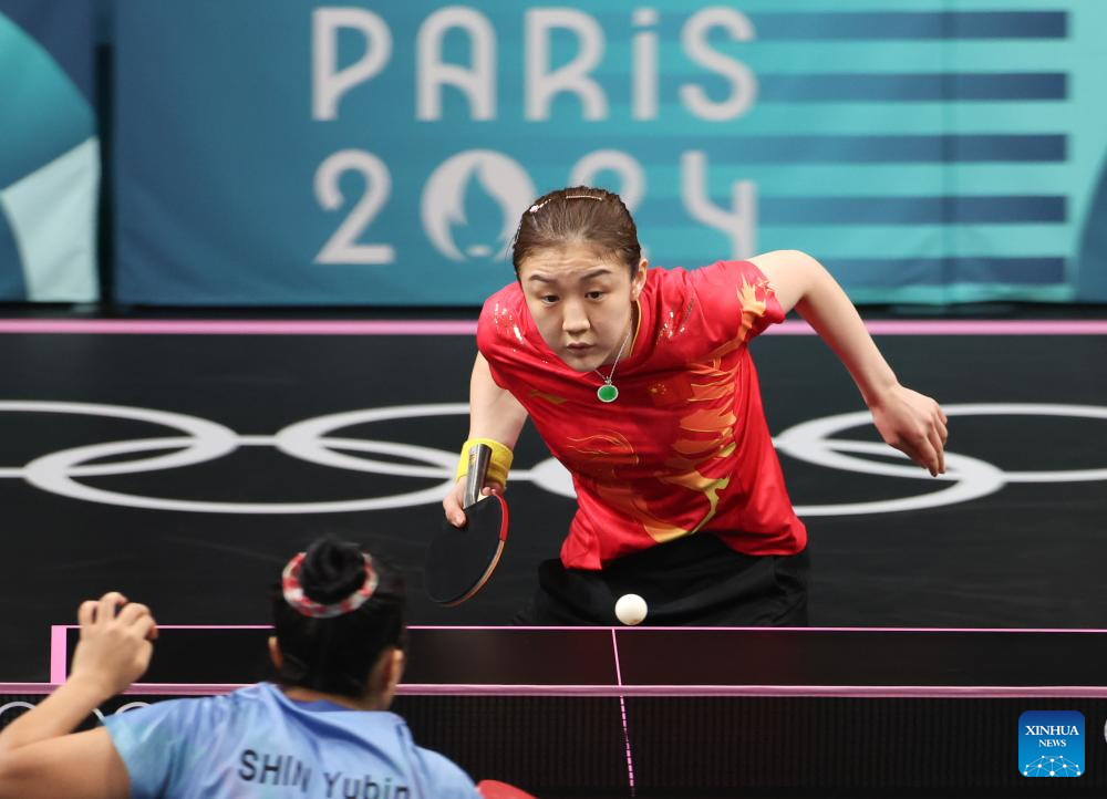 Paris 2024: women's singles semifinal match of table tennis